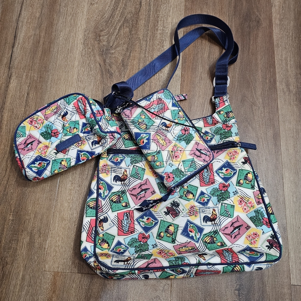 3 Piece Vera Bradley Stamp Print Set
